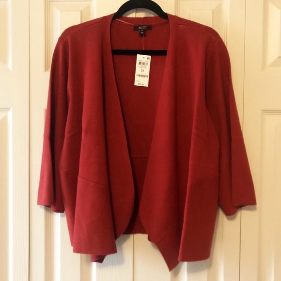 NEW Alfani Plus Cozy Open-Front Cardigan 2X - Picture 6 of 9